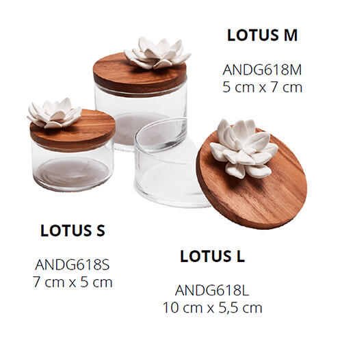 Lotus Bewaardoos en geur verspreider in één