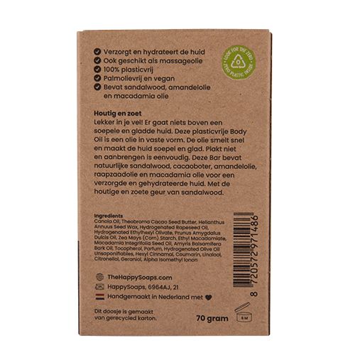 Body Oil Bar - Sweet Sandalwood