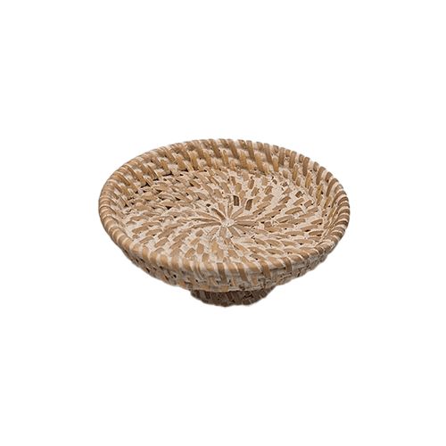 Schaaltje Rotan White Wash op Voet S