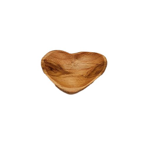 Schaaltje Hout Hartje Naturel XS