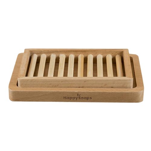 Houten Uitlekbakje voor de afwaszeep of body bar