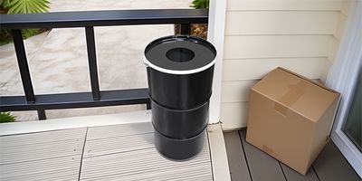 BinBin afvalbak met gat in deksel