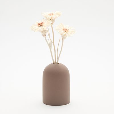 Anoq Fidji Choco: Elegante Keramische Diffuser met Sola Bloemen Keramische diffuser