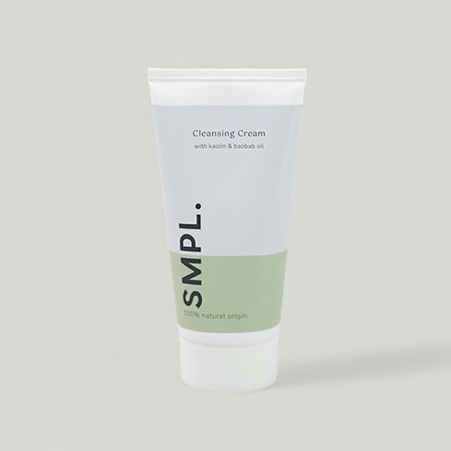 SMPL Cleansing Cream - Parfumvrije reinigingscrème en gezichtsmasker met kaolin klei en baobab olie.