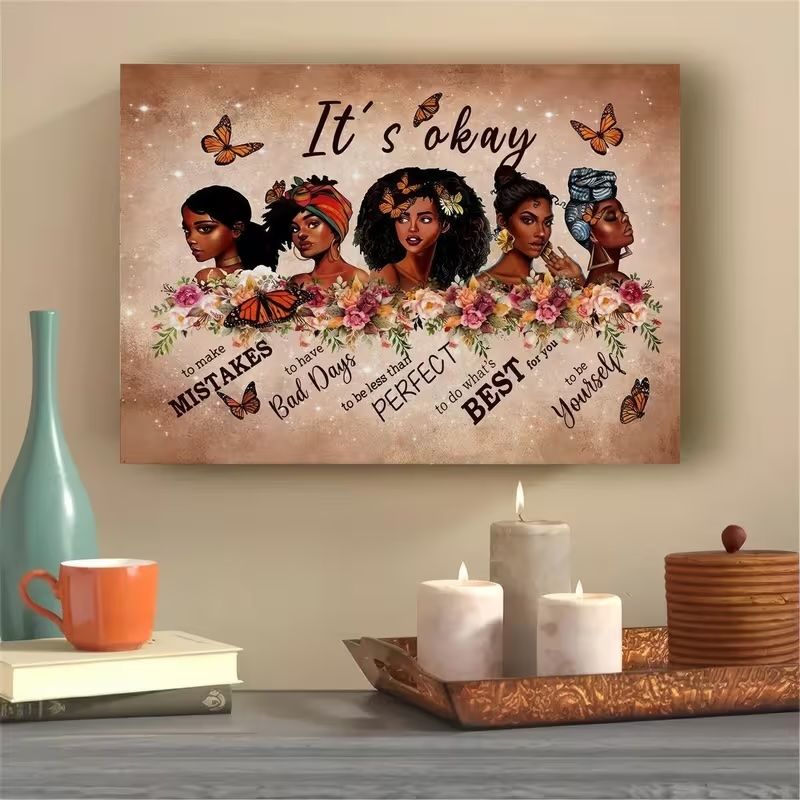 PORTRAIT WITH AFRICAN AMERICAN FAMILY UPLIFTING INSPIRATIONAL QUOTE