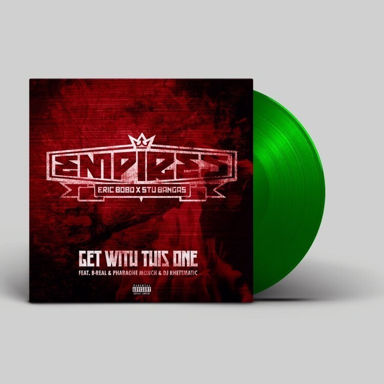 Eric Bobo And Stu Bangas “Get with This” B/W Chemtrails - VINYL PRE - ORDER (HULK GREEN VERSION 150 TOTAL!)