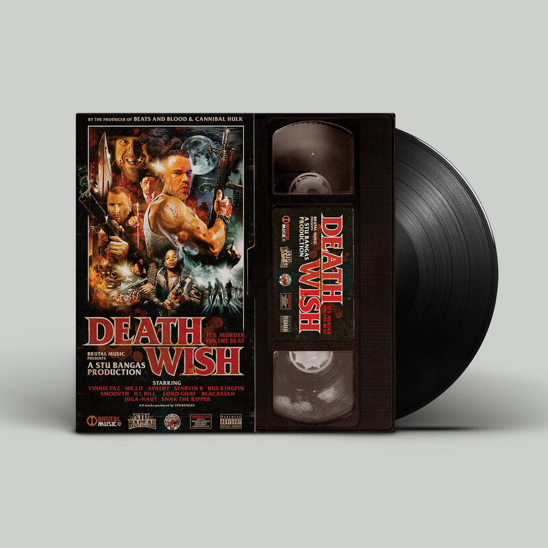 “Deathwish” VHS Vinyl Cover - BULLET BLACK VINYL (ONLY 40 IN TOTAL MADE) 