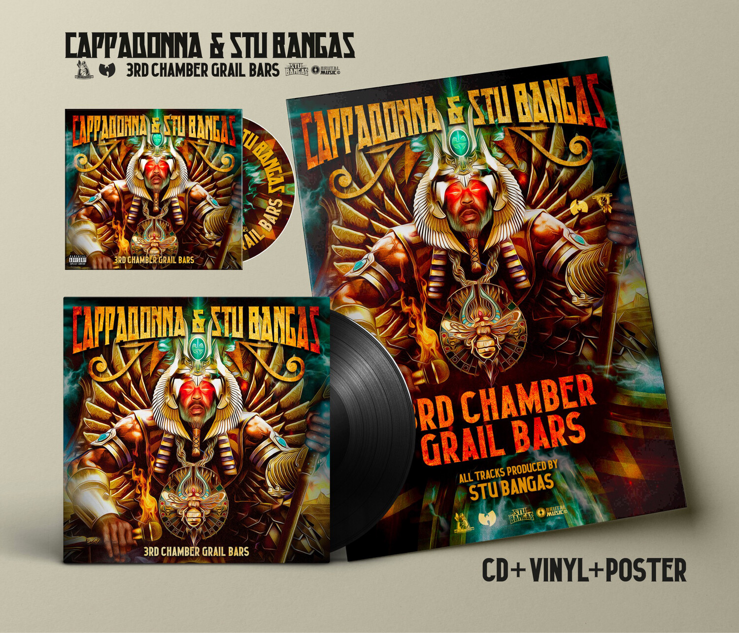 3rd Chamber Grail Bars CD Poster And Vinyl Bundle