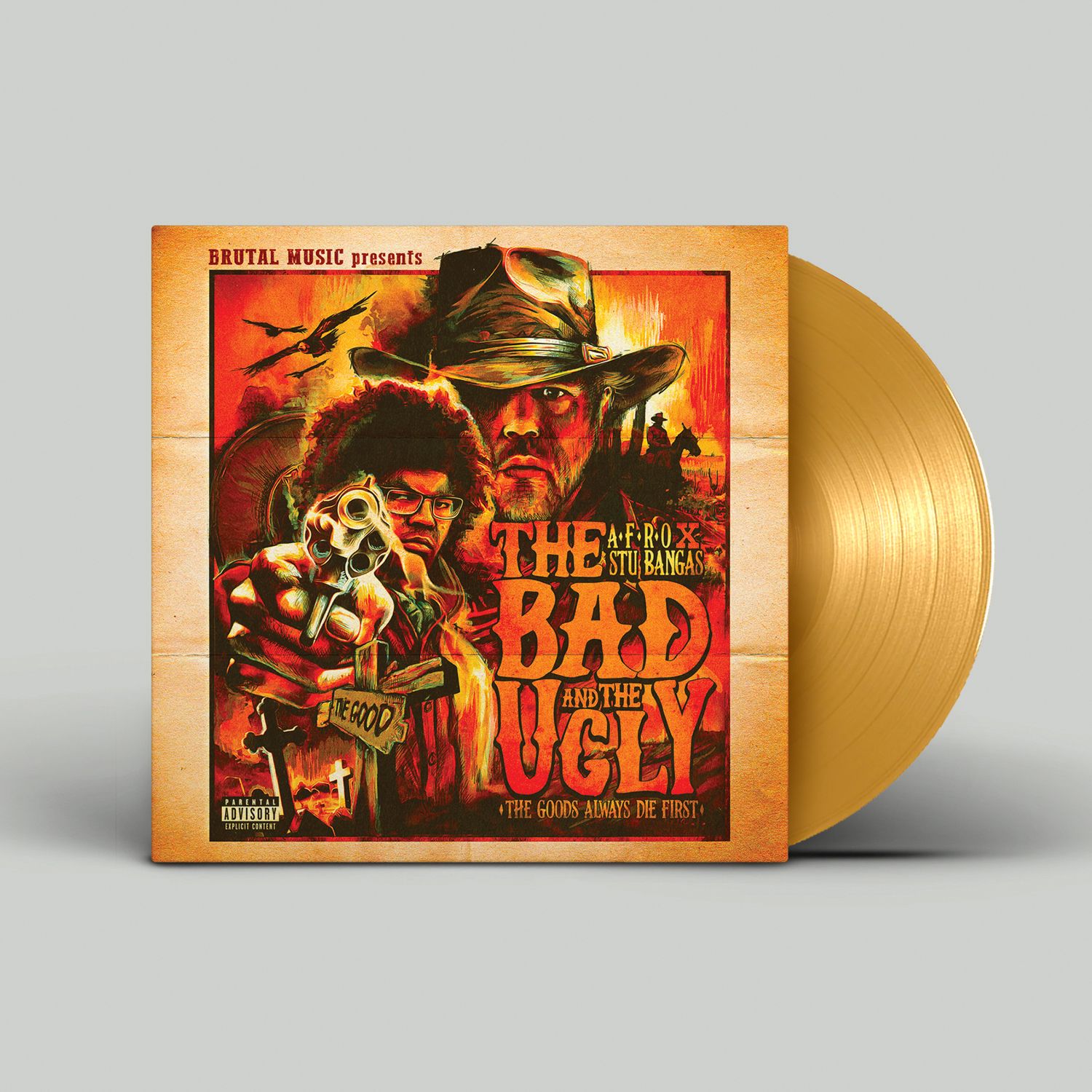 A-F-R-O and Stu Bangas "Bad and Ugly" LP Vinyl (Gold Vinyl)