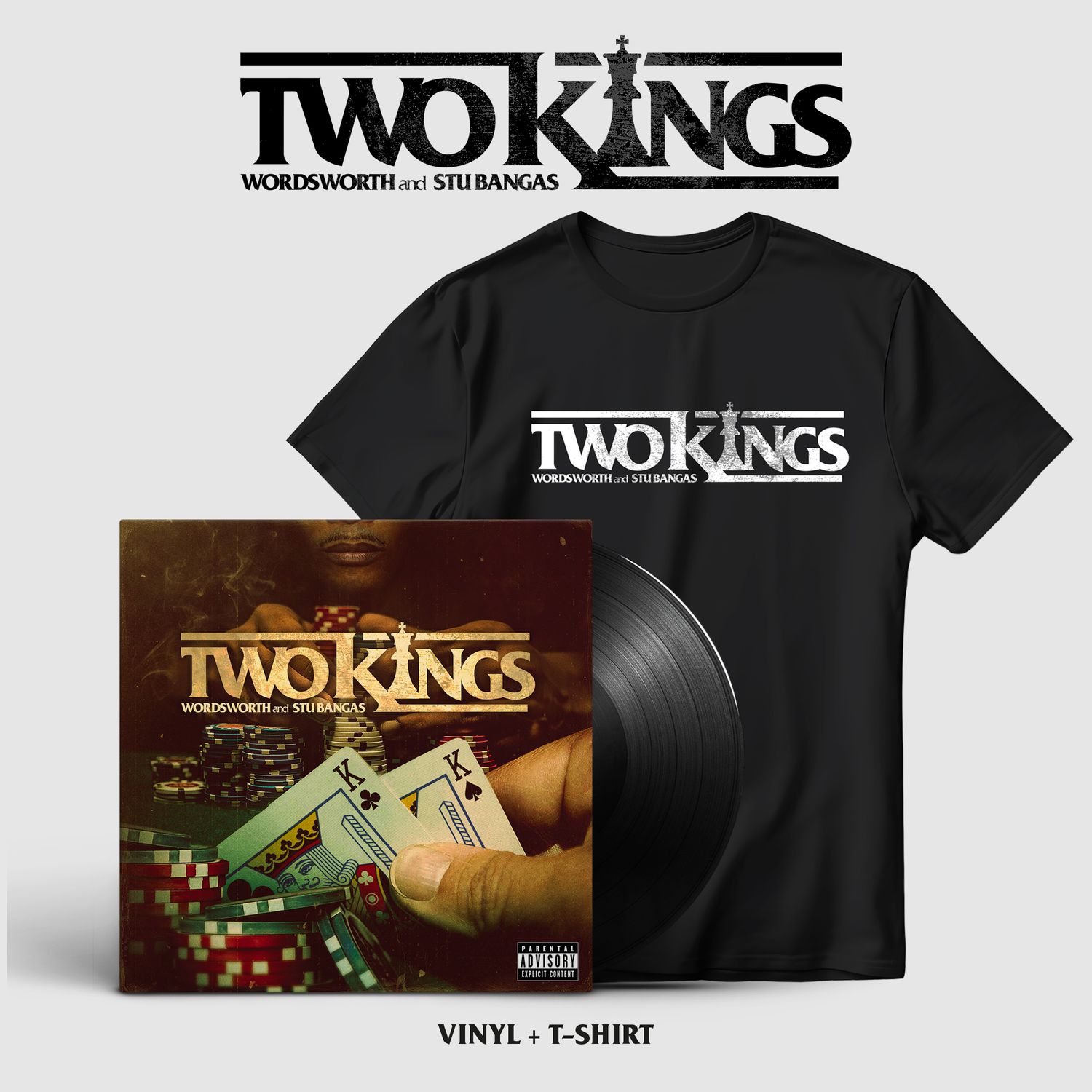 “Two Kings” Shirt And Vinyl Bundle (PRE-ORDER - SHIPS END OF MARCH)