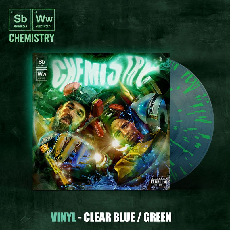 Stu Bangas and Wordsworth "Chemistry" Vinyl Pre-Order (Clear Blue/ Green)