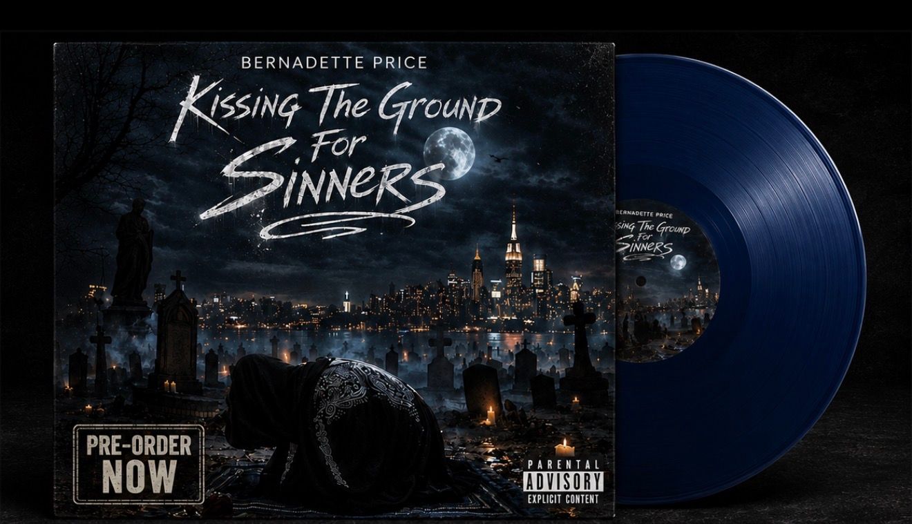 "Kissing The Ground For Sinners" Vinyl Pre Order (Dark Opaque Blue)
