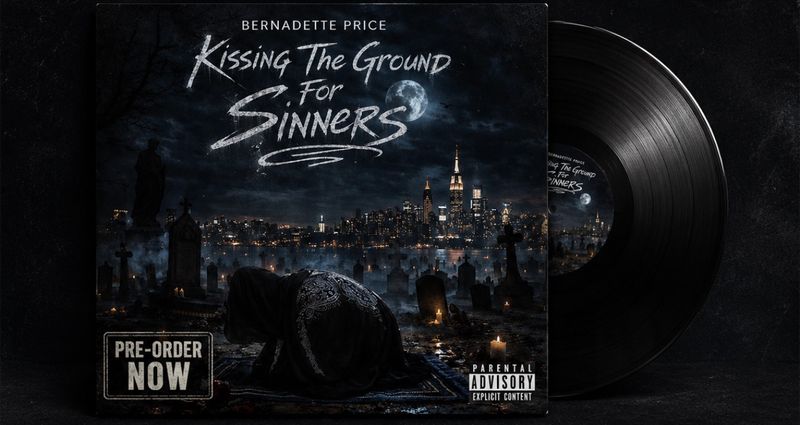 "Kissing The Ground For Sinners" Vinyl Pre Order (Black)