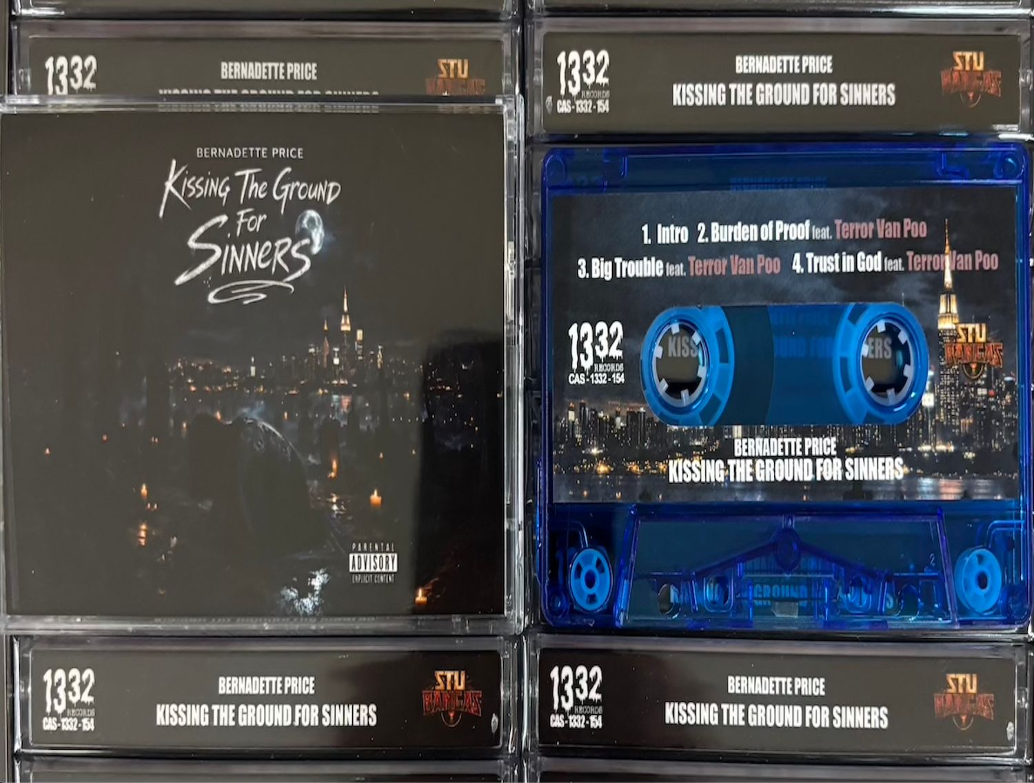 Kissing The Ground For Sinners Blue Cassette