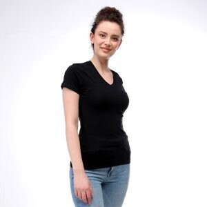 Switcher BIO V-Ausschnitt T-Shirt Damen GIORGIA