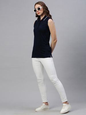 Switcher Ärmelloses Airtex Poloshirt Gabriela