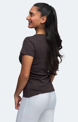 Switcher BIO V-Ausschnitt T-Shirt rundhals "ribbed" EFIA