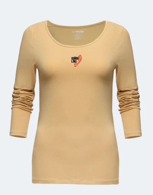 Verein Wädilauf Merchandising Switcher Langarm T-Shirt Damen LILIANE inkl. Wädilauf Logo