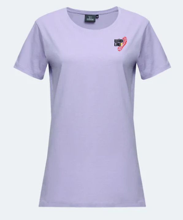 Verein Wädilauf Merchandising Switcher BIO rundhals T-Shirt Damen LADY GAIA inkl. Wädilauf Logo Brust