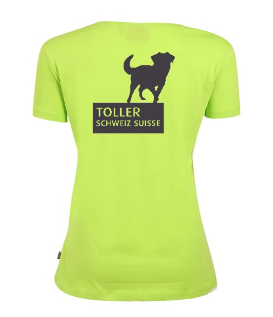 Verein Toller Schweiz Boutique | BIO T-Shirt Lady Gaia inkl. Logo Brust links und Rücken Mitte