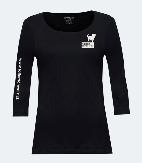 Verein Toller Schweiz Boutique | Damen Shirt 3/4 Arm Yasmin inkl. Logo Brust links und Ärmel rechts
