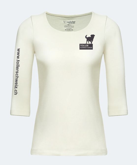 Verein Toller Schweiz Boutique | Damen Shirt 3/4 Arm Yasmin inkl. Logo Brust links und Ärmel rechts Verein Toller Schweiz Boutique | Damen Shirt 3/4 Arm Yasmin inkl. Logo Brust links und Ärmel rechts