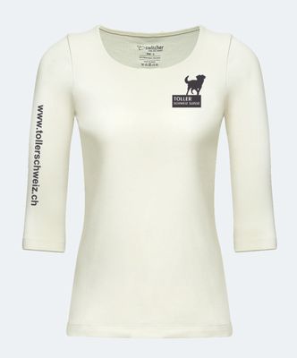 Verein Toller Schweiz Boutique | Damen Shirt 3/4 Arm Yasmin inkl. Logo Brust links und Ärmel rechts Verein Toller Schweiz Boutique | Damen Shirt 3/4 Arm Yasmin inkl. Logo Brust links und Ärmel rechts