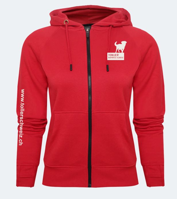 Verein Toller Schweiz Boutique | Damen Zip Hoodie Arizona inkl. Logo Brust links und Ärmel rechts Verein Toller Schweiz Boutique | Damen Zip Hoodie Arizona inkl. Logo Brust links und Ärmel rechts
