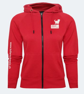 Verein Toller Schweiz Boutique | Damen Zip Hoodie Arizona inkl. Logo Brust links und Ärmel rechts Verein Toller Schweiz Boutique | Damen Zip Hoodie Arizona inkl. Logo Brust links und Ärmel rechts