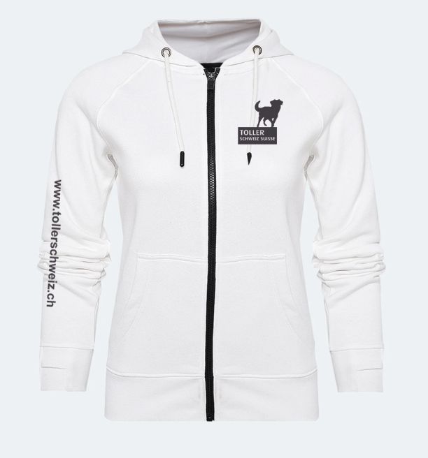 Verein Toller Schweiz Boutique | Damen Zip Hoodie Arizona inkl. Logo Brust links und Ärmel rechts