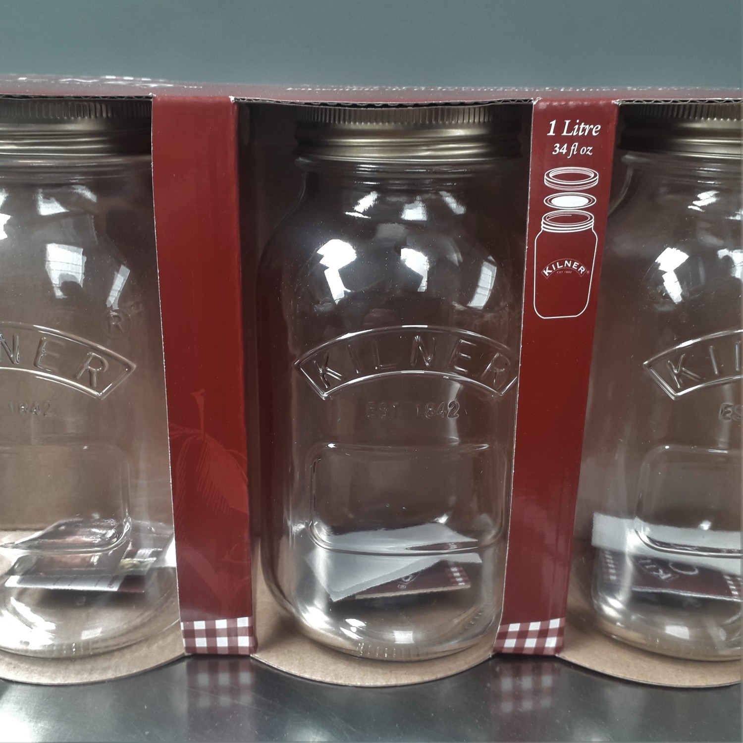 Kilner Glass Preserve Jar 1 litre