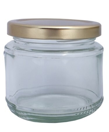 Glass Jars Squat Round Salsa 300ml