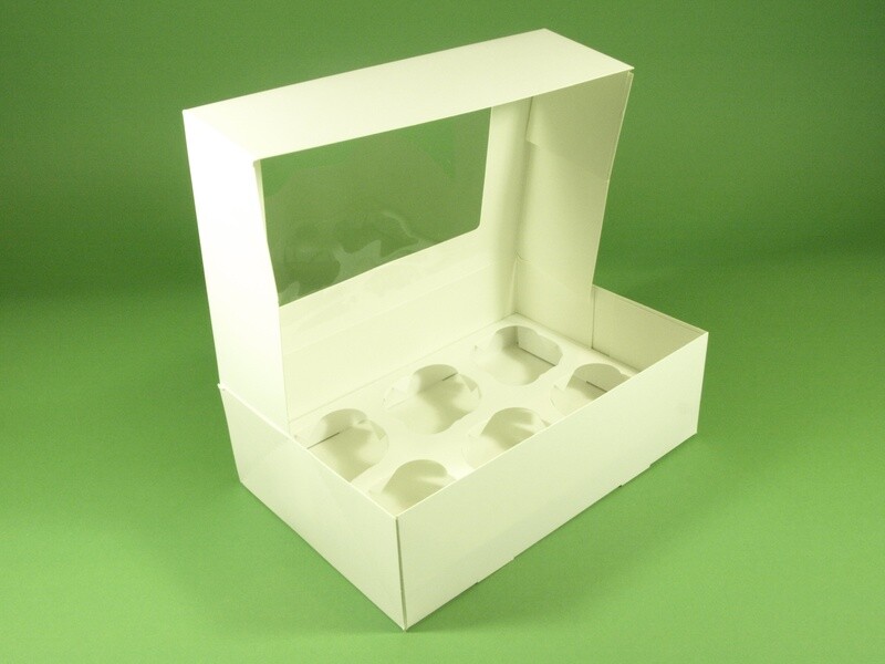 Windowed Boxes with inserts Cupcake/Muffin 6