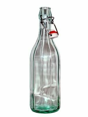Glass Bottles Facetted 750ml with Ceramic Swing Stoppers/Flip Tops