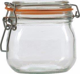Glass Jars Le Parfait Clip Top 500ml, Pack Size: Pack of 3 x 500ml Le Parfait Clip Top Jars