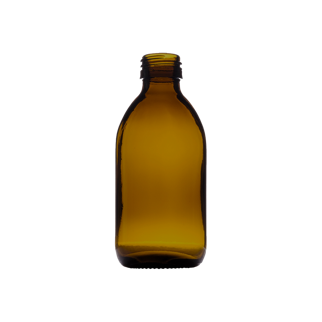 Glass Bottles Amber Round Alpha 200ml