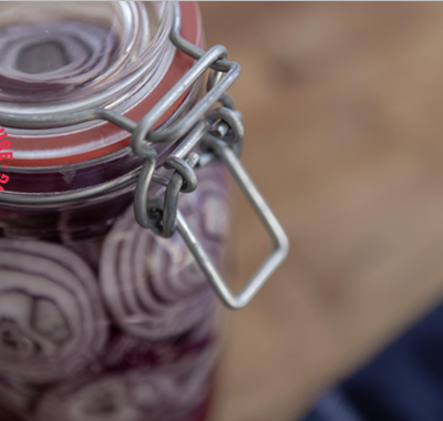 Swing Clip Top Glass Jars - Pearl