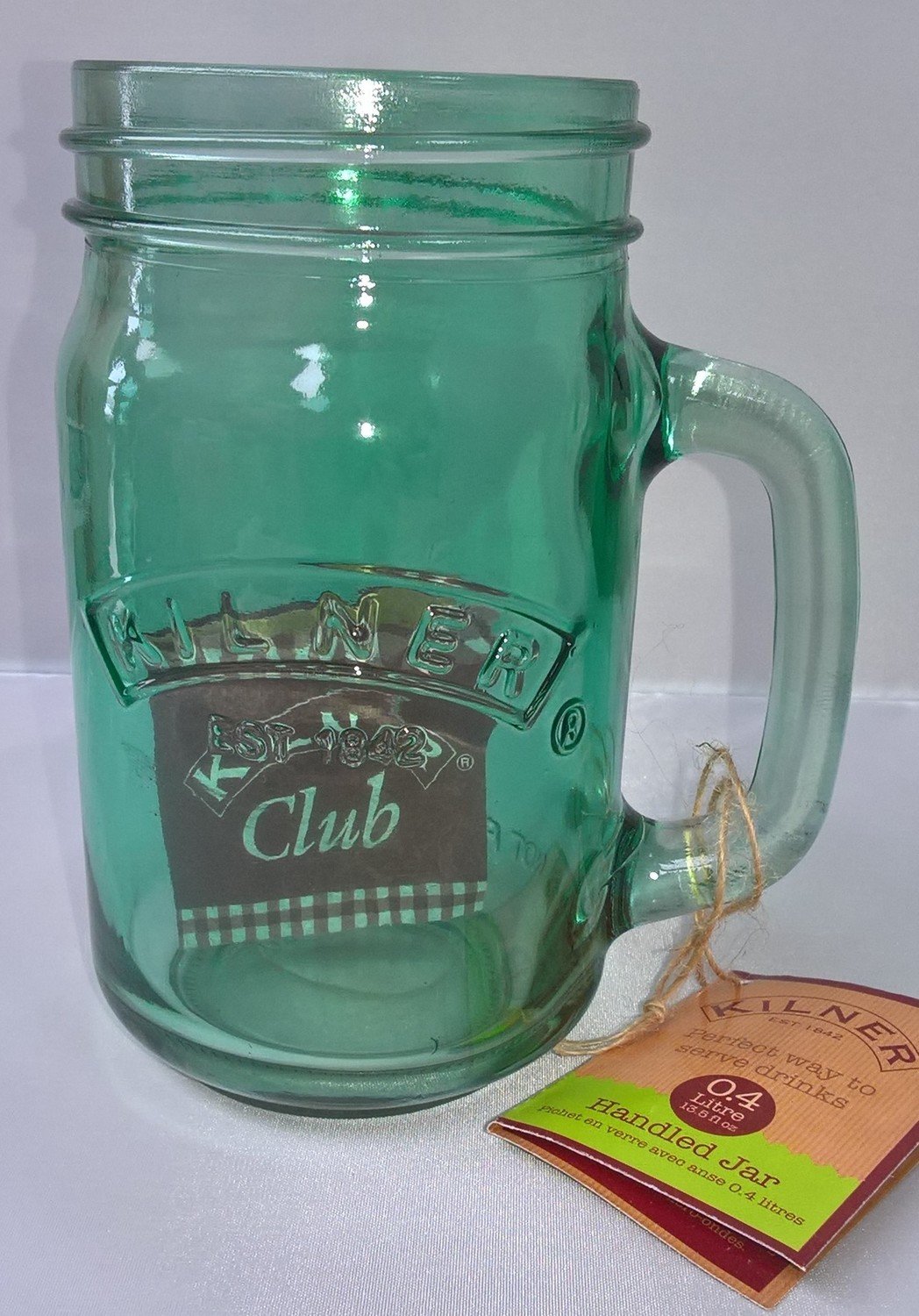 0.4ltr Kilner Green Handled Drinking Jars Wholesale Jars and Bottles