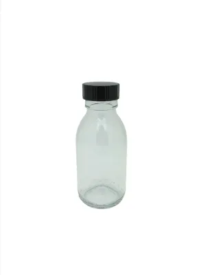 Glass Bottles Clear Round Alpha 100ml
