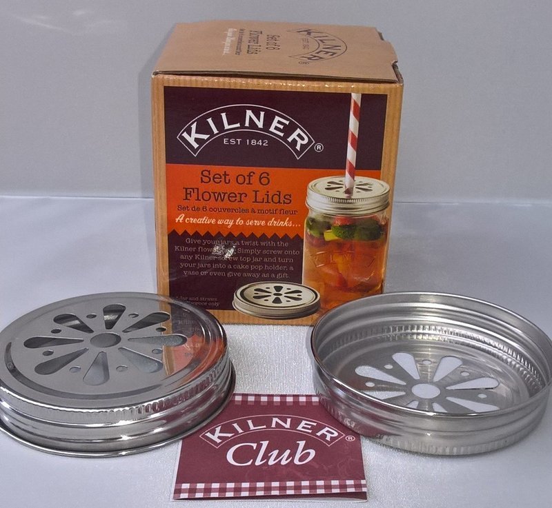 Kilner Drinking Jar Daisy Lids