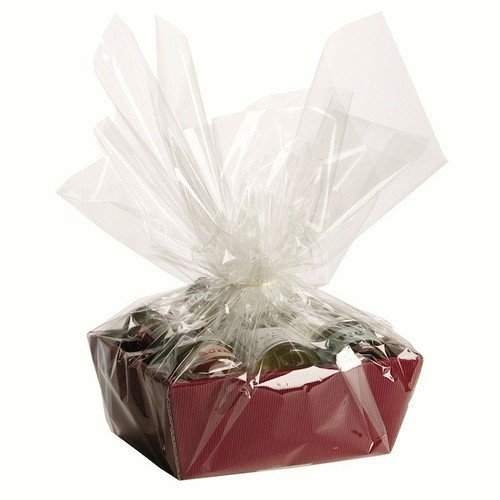 Hamper Gift Tray with Shred and Cellophane