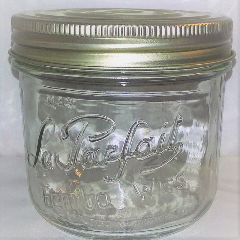 Glass Jars Le Parfait Terrine Familia Wiss 500ml 2 Part Lids