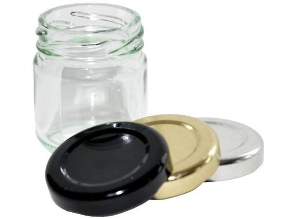 Glass Mini Jars Wedding Favour 41ml 1.5oz, Pack Size: Pack of 1050 x 41ml Jam Marmalade Honey Mini Jar