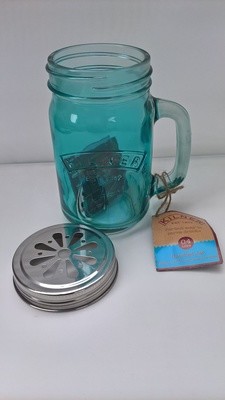 0.4ltr Kilner Blue Handled Drinking Jars