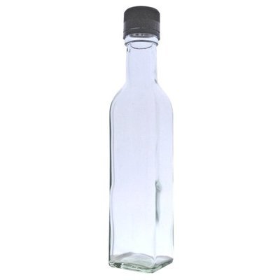 Glass Bottles Square 100ml Oil Sauce Marasca Bottles with Black 31.5mm T/E Cap Glass Bottles Square 100ml Oil Sauce Marasca Bottles with Black 31.5mm T/E Cap