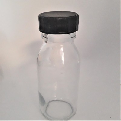 Glass Bottles Clear Round Alpha 2oz 60ml