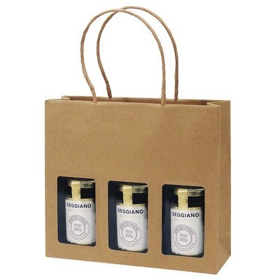 Kraft Paper Gift Bags 3 Jar