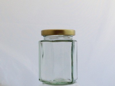 Wholesale Hexagonal Glass Jars 190ml 8oz