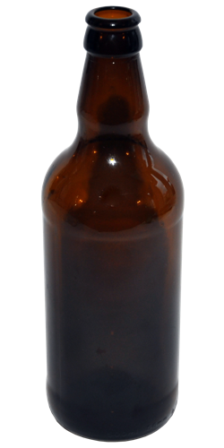 Beer Bottles Amber Glass Light Weight - 500ml with Gold Crown Caps