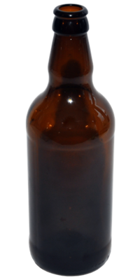 Beer Bottles Amber Glass Light Weight - 500ml with Gold Crown Caps